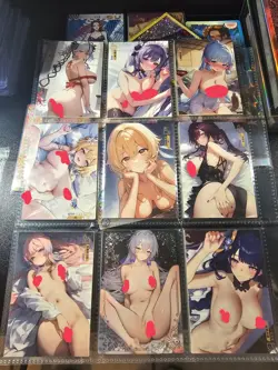 SET OF Beautiful Moan Anime Waifu cards Waifu Cards - Image 1