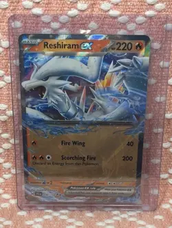Reshiram EX 30/159 Holo Rare Pokemon Card – SV09 Journey Together NM - Image 1