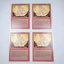 Magic The Gathering REVISED EDITION FIRE ELEMENTAL X4 Playset - Image 1