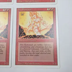 Magic The Gathering REVISED EDITION FIRE ELEMENTAL X4 Playset - Image 3