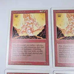 Magic The Gathering REVISED EDITION FIRE ELEMENTAL X4 Playset - Image 5