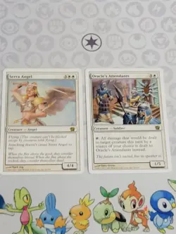 C3575 MAGIC MTG 8TH EDITION ORACLE'S ATTENDANTS SERRA ANGEL LP RARE - Image 1