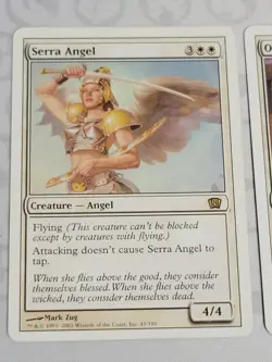 C3575 MAGIC MTG 8TH EDITION ORACLE'S ATTENDANTS SERRA ANGEL LP RARE - Image 2