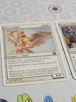 C3575 MAGIC MTG 8TH EDITION ORACLE'S ATTENDANTS SERRA ANGEL LP RARE - Image 3