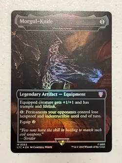 Morgul-Knife (Shadowspear) (353) ~~ Borderless - Foil NM-Mint MtG - Image 1