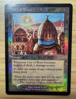 Magic: The Gathering Foil City of Brass MP - Junior Series Promos (JSS) - Image 1