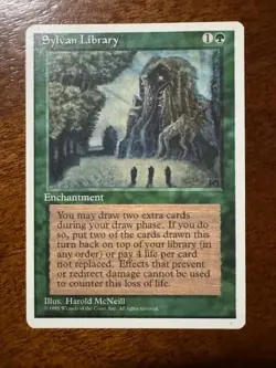 Sylvan Library MTG Core Set 4th Edition Rare....NM/MINT!!! - Image 1