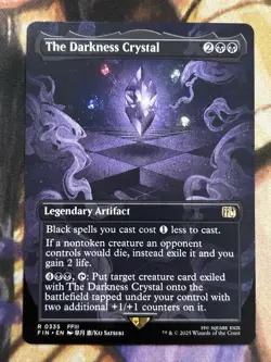The Darkness Crystal (Borderless) MTG Final Fantasy Regular English - NM/M 🔥 - Image 1