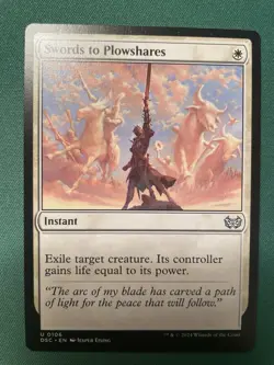 Swords to Plowshares 106 NM Duskmourn House of Horror Commander DSC Magic MTG - Image 1