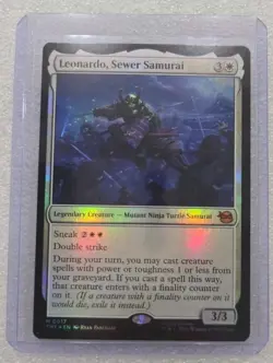 Leonardo, Sewer Samurai FOIL #0017 Teenage Mutant Ninja Turtles NM ENG MTG - Image 1