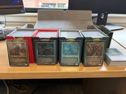 MTG Warhammer 40k Commander Decks Set of 4 Bundle With Case + Sleeves + Deck Box - Image 1