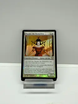 2004 MTG KAMIGAWA: CHAMPIONS OF KAMIGAWA #33 MASAKO THE HUMORLESS FOIL (EX) - Image 1