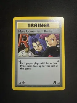Pokemon Here Comes Team Rocket! 15/82 Team Rocket 1st Edition Holo Rare - Image 1