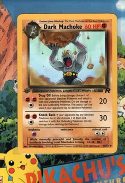 Pokemon TCG Dark Machoke 40/82 Team Rocket 1st Edition Non Holo LP - Image 1