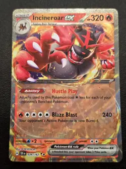 Pokemon TCG - Incineroar ex - Double Rare SV05: Temporal Forces 034/162 NM - Image 1
