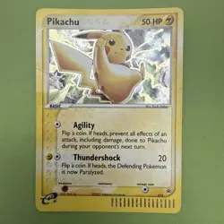 Pikachu #012 w/ Swirl Black Star Promo Holo Card 2003 Pokemon TCG VLP - Image 1