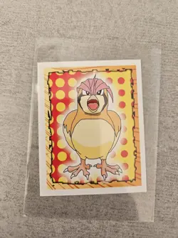 Series 1 Topps Merlin Pokemon Sticker 1999 Pidgeotto #17 Pack Fresh - Image 1