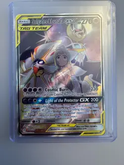 Pokemon Solgaleo & Lunala GX Full Art Holo Ultra Rare 216/236 Sm-Cosmic Eclipse… - Image 1