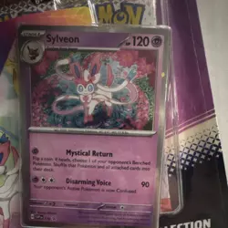 Pokemon TCG Prismatic Evolutions Pack Sylveon Promo Tech Sticker Vaporeon - Image 2