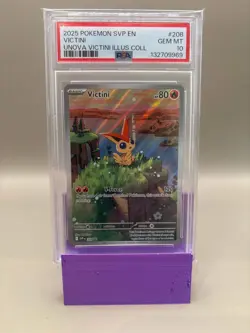 PSA 10 GEM Mint - Victini #208 Pokemon Unova Illustration Promo, Graded - Image 1