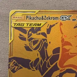 2021 Pokemon TCG Pikachu & Zekrom GX SM248 Full Art Holo Black Star Promo NM - Image 2