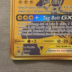 2021 Pokemon TCG Pikachu & Zekrom GX SM248 Full Art Holo Black Star Promo NM - Image 5