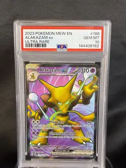 Pokemon S&V 151 Alakazam EX 188/165 PSA 10 Gem Mint Full Art - Image 1