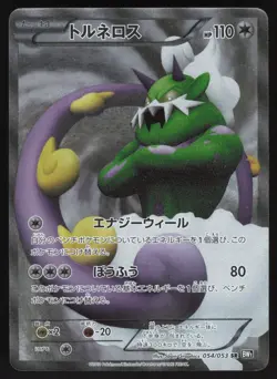 Pokemon Japanese Tornadus 054/053 Full Art SR Black Collection HEAVY PLAY - Image 1