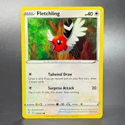 Pokemon Sword & Shield: Evolving Skies #138/203 Fletchling - Image 1