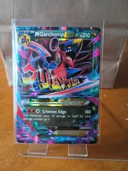 M Garchomp EX Mega Evolution XY168 Black Star Promo Holo Crimson Edge Pokemon - Image 1