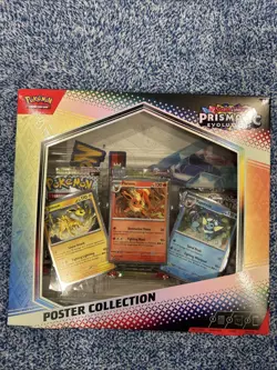 Pokemon TCG SV8.5 Prismatic Evolutions Poster Collection Box Factory Sealed - Image 1