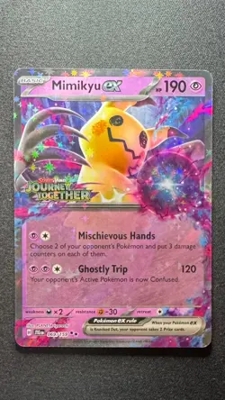 Mimikyu ex - 069/159 - Double Rare - Pokemon TCG: Journey Together (Stamped) - Image 1
