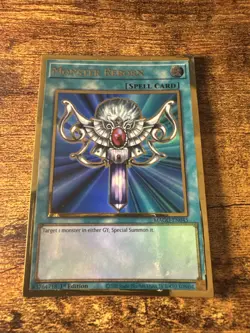 Yugioh Monster Reborn MAGO-EN045 Gold Rare 1st Ed NM - Image 1