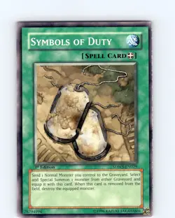 Yu-Gi-Oh TCG Symbols Of Duty SDWS-EN029 1st Edition Common Card Played LP - Image 1