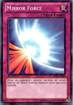 Mirror Force BP01-EN048 Yu-Gi-Oh! 1st Edition Light Play Starfoil - Image 1