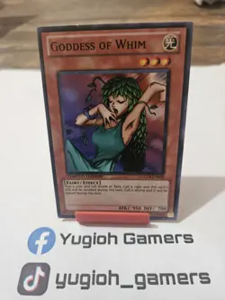 Yu-Gi-Oh Goddess Of Whim GLD4 Limited Edition Common Light Played - Image 1