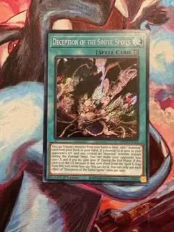 Yugioh! Deception of the Sinful Spoils MP25-EN113 2025 1st Edition NM - Image 1