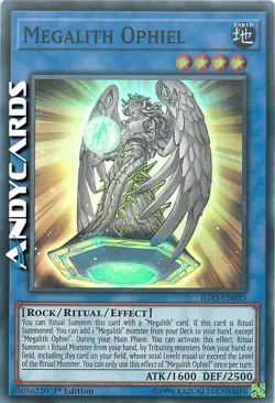 MEGALITH OPHIEL • (Megalito Ophiel) • Super R • IGAS EN035 • 1Ed • Yugioh! - Image 1