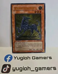 YUGIOH WROUGHTWEILER CRV-EN012 1ST EDITION ULTIMATE LIGHT PLAYED - Image 1