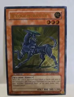 YUGIOH WROUGHTWEILER CRV-EN012 1ST EDITION ULTIMATE LIGHT PLAYED - Image 2