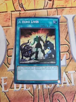 A Hero Lives RA04-EN087 Secret Rare 1st Edition NM Yugioh - Image 1