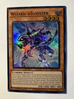 Wizard @Ignister - ALIN-EN001 - Super Rare - 1st Edition - NM/M Yugioh - Image 1