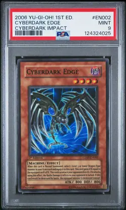 2006 YU-GI-OH! CDIP-CYBERDARK IMPACT 1ST ED #EN002 CYBERDARK EDGE PSA 9 - Image 1