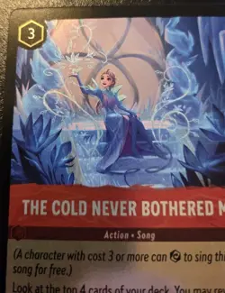 The Cold Never Bothered Me 130/204 Cold Foil Rare Winterspell Disney Lorcana TCG - Image 2