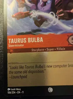 Taurus Bulba - Steerminator 106/204 Cold Foil Common Winterspell Disney Lorcana - Image 4