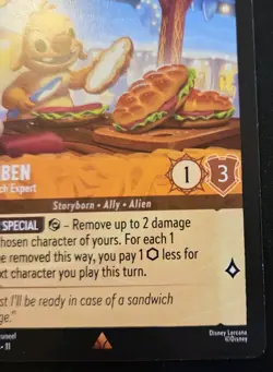 Reuben - Sandwich Expert 21/204 Rare Winterspell Disney Lorcana TCG - Image 5