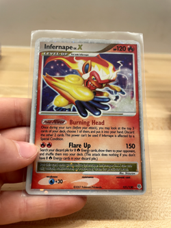 Pokemon TCG 2007 Infernape LV.X 121/130 Diamond and Pearl Holo - Free shipping! - Image 1