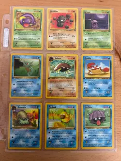 NM (1st edition) COMPLETE Pokemon FOSSIL Set 16-Card COMMON ed w/Kabuto 50/62 - Image 2
