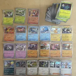 Complete common uncommon rare c/u/r Set Pokemon Scarlet and Violet & 186 Cards - Image 1