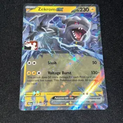 Zekrom ex 034/086 NM STAMPED BLK [Play! Pokemon Prize Pack Series 8] - Image 1